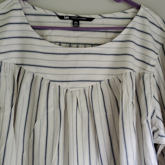 Lee Shape Illusions peasant blouse ticking stripe - Picture 5 of 8